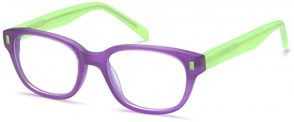 Menizzi M3034K Eyeglasses, 03-Purple/ Lime Green