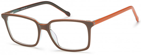 Menizzi M4018K Eyeglasses, 02-Brown/Orange