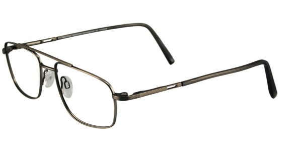EasyClip Q4038 Eyeglasses, SATIN MEDIUM GREY