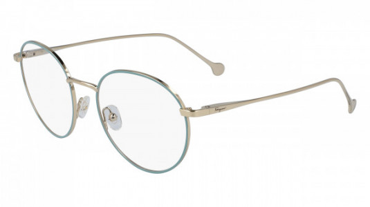 Ferragamo SF2178 Eyeglasses, (717) MEDIUM GOLD