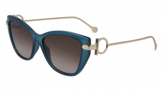 Ferragamo SF928S Sunglasses, (414) BLUE NAVY