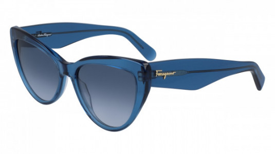 Ferragamo SF930S Sunglasses, (414) BLUE