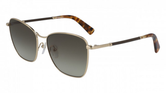 Longchamp LO113SL Sunglasses, (717) GOLD/BOURBON