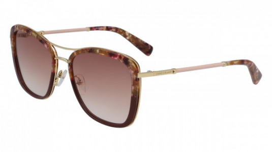 Longchamp LO639SL Sunglasses, (606) BURGUNDY/ROSE STONE