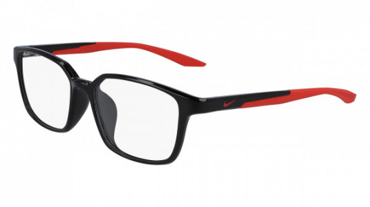 Nike NIKE 7131AF Eyeglasses, (003) BLACK WITH RED/BLACK TEMPLE