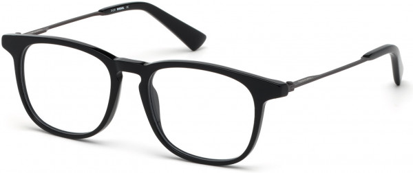 Diesel DL5313 Eyeglasses, 001 - Shiny Black