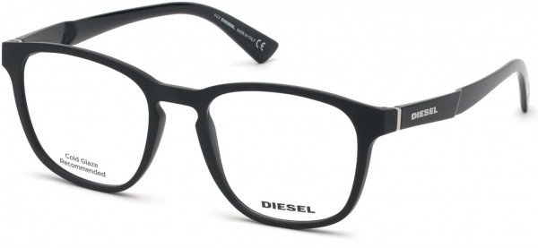 Diesel DL5334 Eyeglasses, 002 - Matte Black