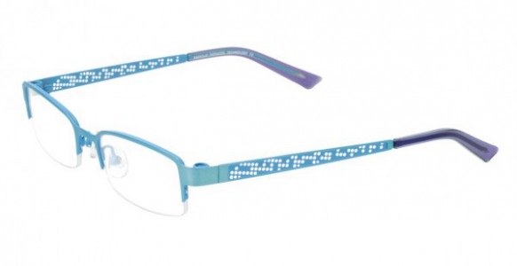 EasyClip S2451 Eyeglasses, SATIN CADET BLUE AND LIGHT SKY