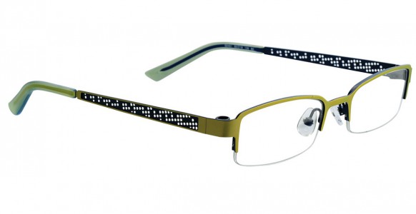 EasyClip S2451 Eyeglasses, SATIN YELLOW-GREEN AND LIGHT S