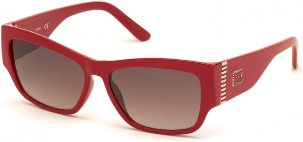 Guess GU7623 Sunglasses, 66F - Shiny Red / Gradient Brown