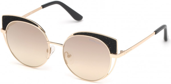 GUESS by Marciano GM0796 Sunglasses, 32C - Gold / Smoke Mirror Lenses