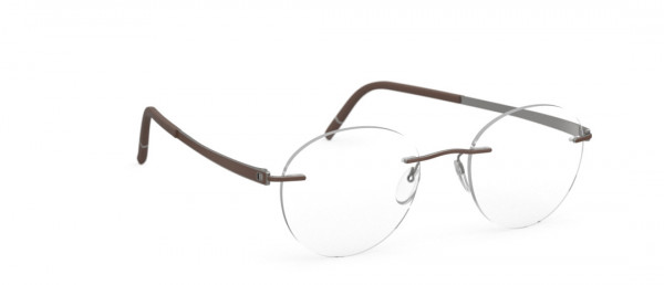 Silhouette Momentum ep Eyeglasses, 6060 Ruthenium / Cohiba Brown