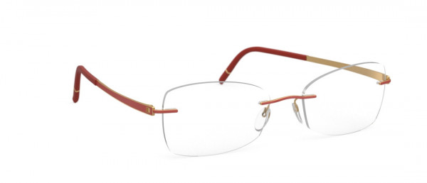 Silhouette Momentum hc Eyeglasses, 3020 Gold / Siena Red