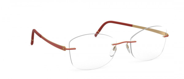 Silhouette Momentum hd Eyeglasses, 3020 Gold / Siena Red