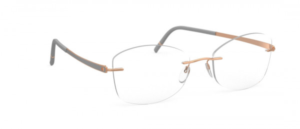 Silhouette Momentum hd Eyeglasses, 6520 Rose Gold / Highland Grey