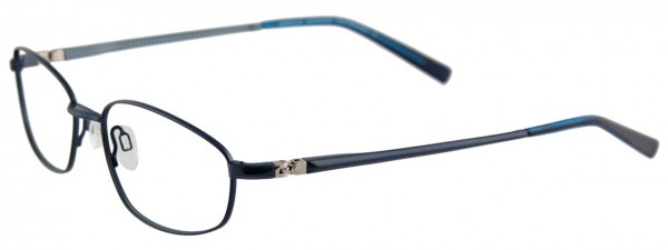 EasyClip S2466 Eyeglasses, SATIN DARK STEEL BLUE