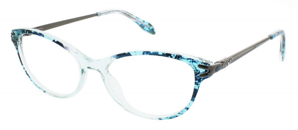ClearVision ALICE Eyeglasses, Blue Multi