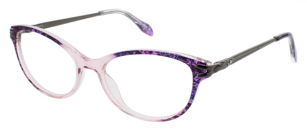 ClearVision ALICE Eyeglasses, Purple Multi