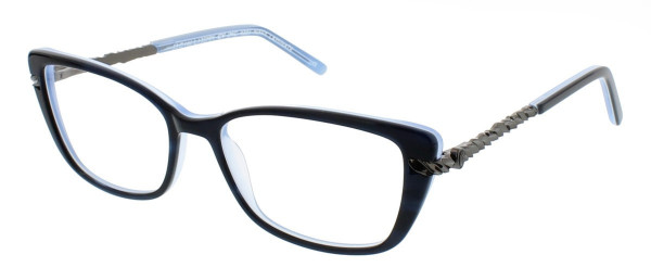 Jessica McClintock JMC 4301 Eyeglasses, Navy Laminate