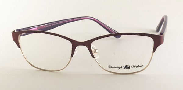Cavanaugh & Sheffield CS6065 Eyeglasses, 2 - Satin Wine/Gold