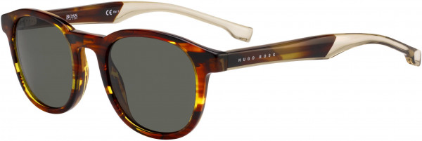 HUGO BOSS Black Boss 1052/S Sunglasses, 0EX4 Brown Horn