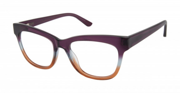 gx by Gwen Stefani GX050 Eyeglasses, Purple/Brown (PUR)