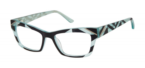 L.A.M.B. LA055 Eyeglasses, Teal Black (TEA)