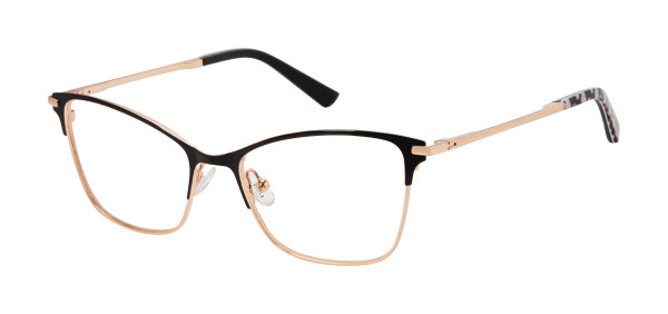 Ted Baker TW501 Eyeglasses, Black Rose Gold (BLK)