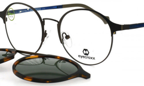 Eyecroxx EC572MD Eyeglasses, C2 Bronze Blue Amber