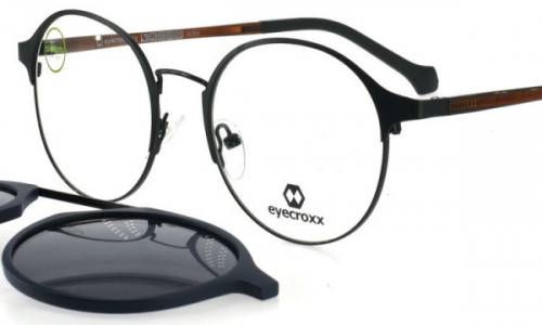 Eyecroxx EC572MD Eyeglasses, C4 Black Brown Blue