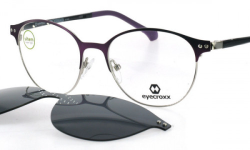 Eyecroxx EC576MD Eyeglasses, C3 Purple Gun