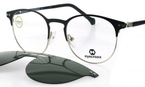 Eyecroxx EC578MD Eyeglasses, C4 Black Gold