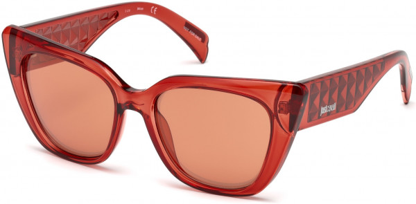 Just Cavalli JC782S Sunglasses, 66U - Shiny Red / Bordeaux Mirror