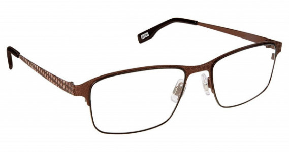 Evatik EVATIK 9183 Eyeglasses, (M202) BROWN BLACK