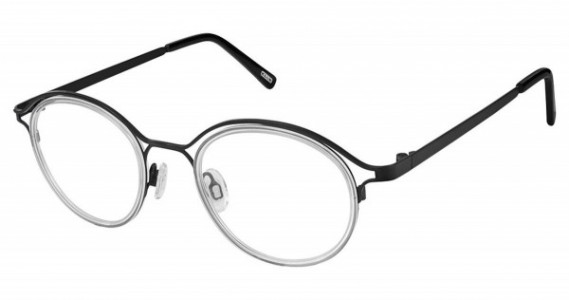 KLiiK Denmark KLIIK 635 Eyeglasses, (M313) BLACK CRYSTAL