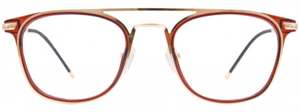 CHILL C7019 Eyeglasses, 010 - Crystal Brown & Gold