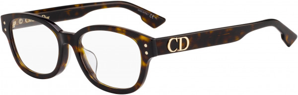 Christian Dior DIORCD 2F Eyeglasses, 0086 Dark Havana