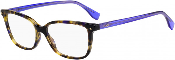 Fendi FF 0349 Eyeglasses, 0JBW Blue Havana