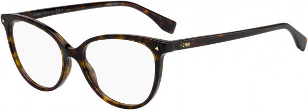 Fendi FF 0351 Eyeglasses, 0086 Dark Havana