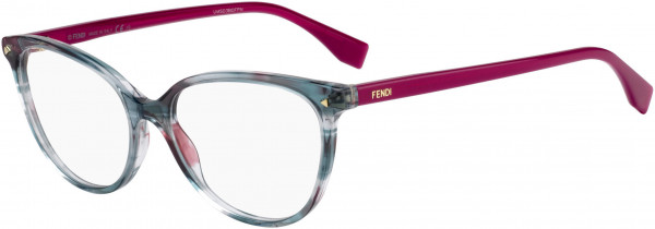 Fendi FF 0351 Eyeglasses, 0MYA Green Brown Havana Rose