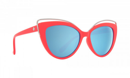 Spy Optic Julep Sunglasses, Coral / Gray with Light Blue Flash Mirror