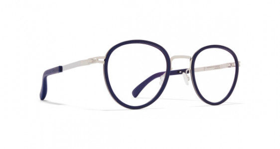 Mykita Mylon PALM Eyeglasses, MH10 NAVY BLUE/SHINY SILVER