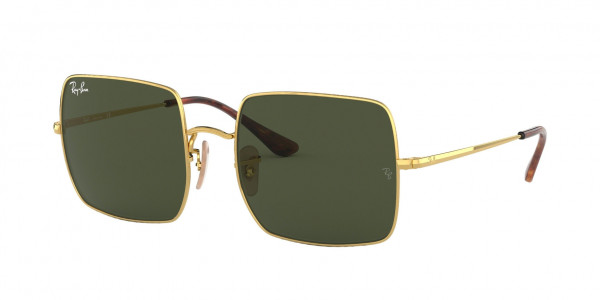 Ray-Ban RB1971 SQUARE Sunglasses, 914731 SQUARE ARISTA G-15 GREEN (GOLD)