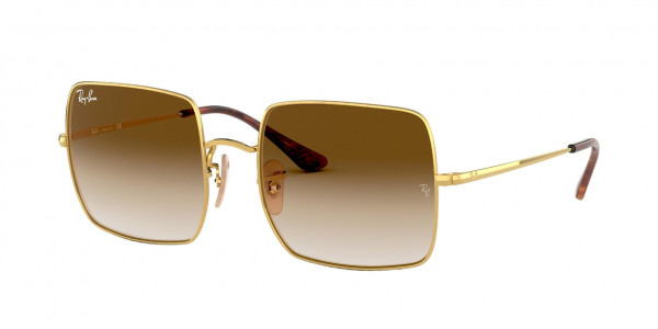 Ray-Ban RB1971 SQUARE Sunglasses, 914751 SQUARE ARISTA CLEAR GRADIENT B (GOLD)
