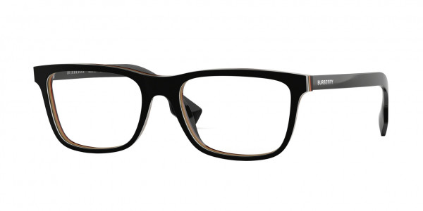 Burberry BE2292 Eyeglasses, 3798 CHECK MULTILAYER BLACK (BLACK)