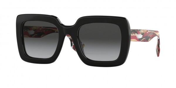 Burberry BE4284 Sunglasses, 3803T3 BLACK POLAR GREY GRADIENT (BLACK)