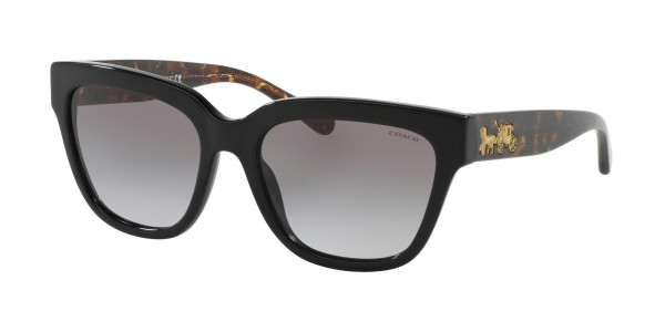 Coach HC8262F L1076 Sunglasses, 500211 BLACK (BLACK)