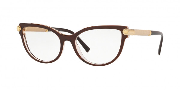 Versace VE3270Q - Eyeglasses, 5300 - TRANSPARENT BROWN/CRYSTAL (BROWN)
