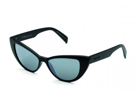 Italia Independent 0906 Sunglasses, Black Matte (Mirrored/Silver) .009.MAT