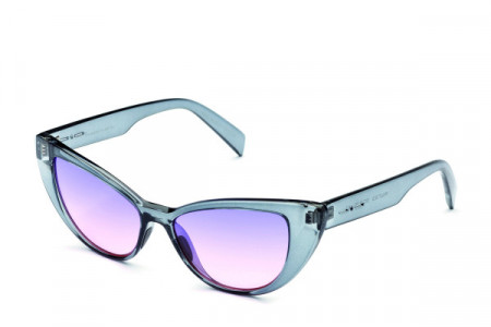 Italia Independent 0906 Sunglasses, Crystal Grey Glossy (Pink Cosmetic) .071.GLS